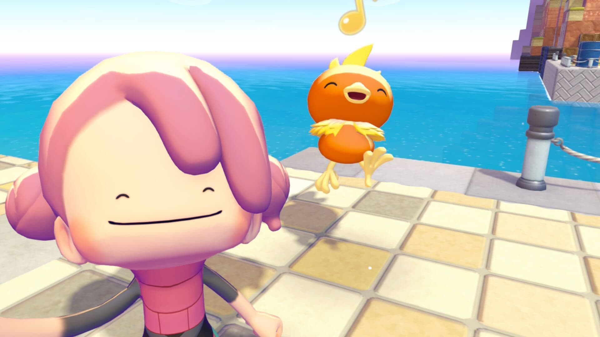 Torchic and Ditto in Pokemon Pokopia