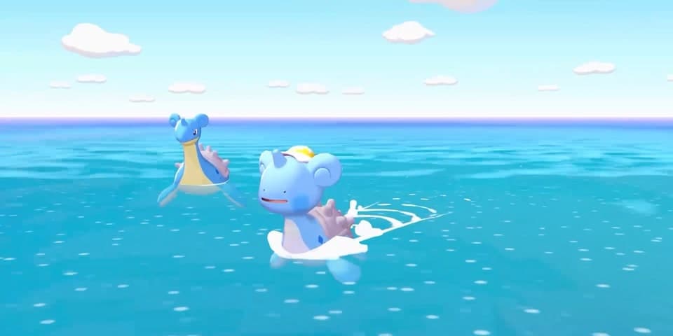Pokémon Pokopia Surf Guide Lapras and Ditto