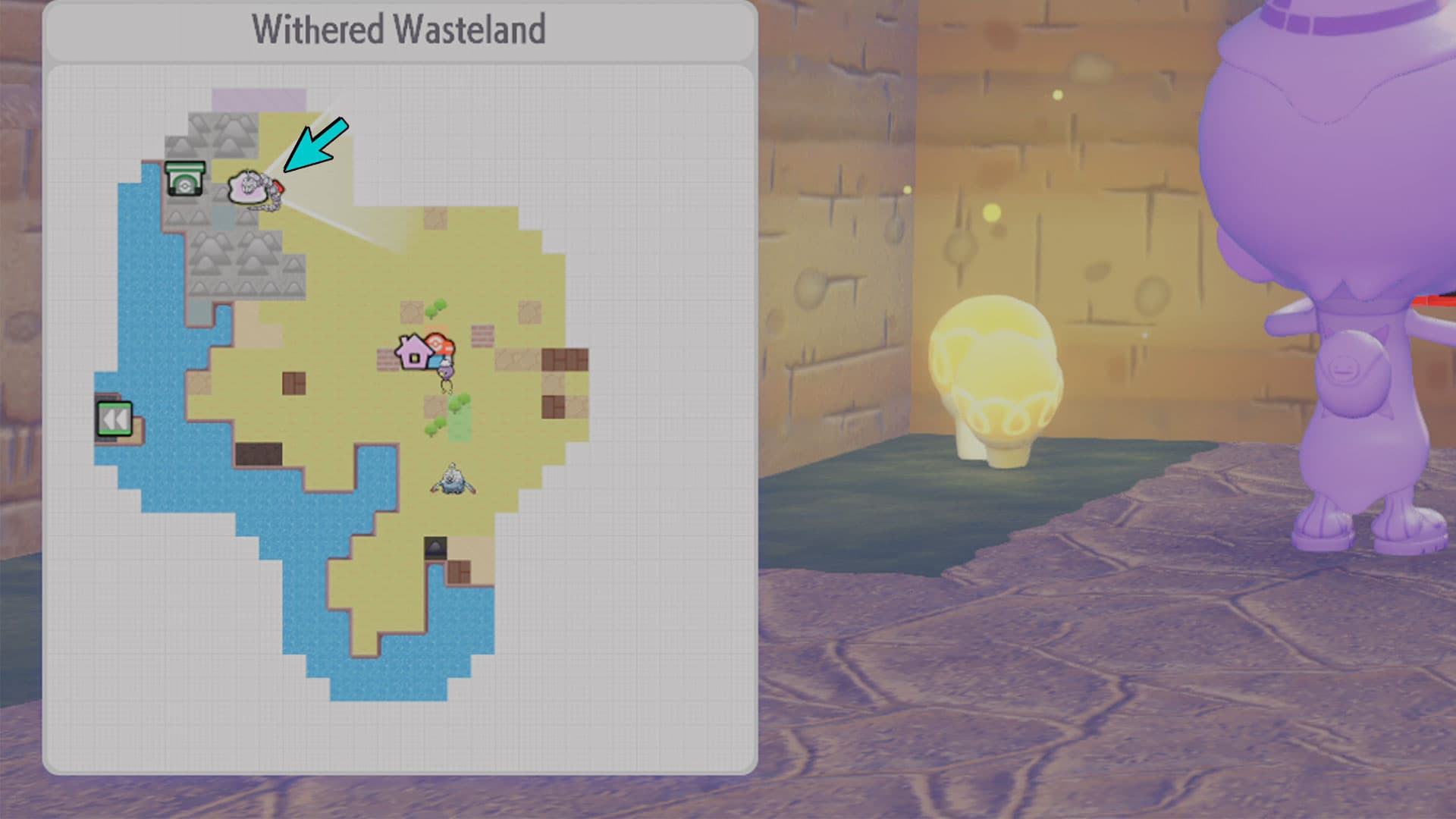 Onix location in Pokemon Pokopia cave